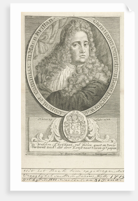 Portrait of Christianus Cornelisen by Nicolaas Korte