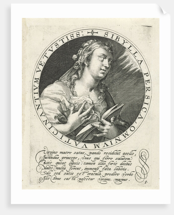 Persian Sibyl by Crispijn van de Passe I