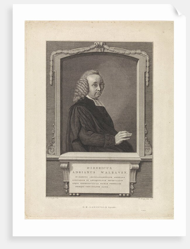 Portrait of Didericus Adrianus Walraven by Dirk Meland Langeveld