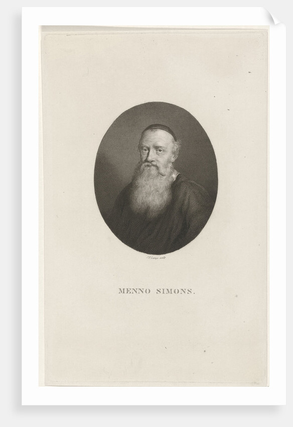 Portrait of Menno Simons by Johannes Philippus Lange