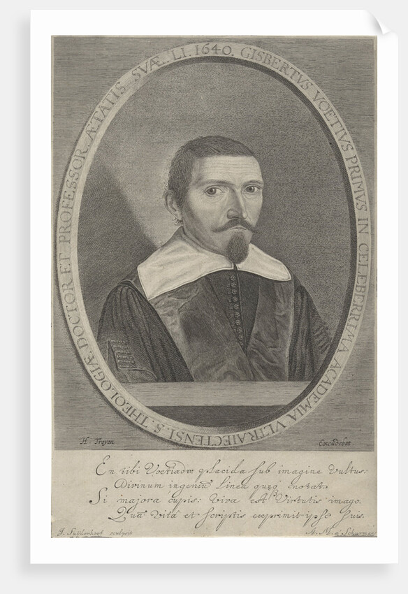 Portrait of Gijsbert Voet by Hendric Troyen