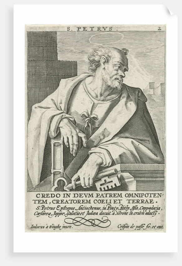 Apostle Peter by Crispijn van de Passe I