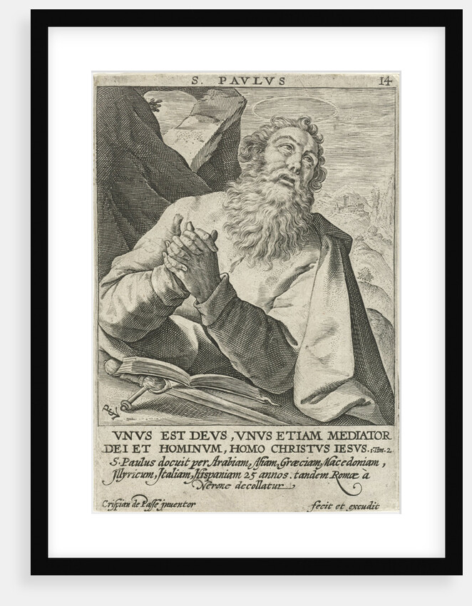Apostle Paul by Crispijn van de Passe I