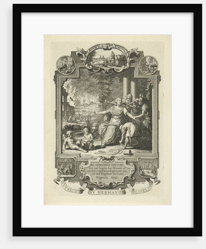 Cartouche with allegory of Jewish history by Jan Caspar Philips