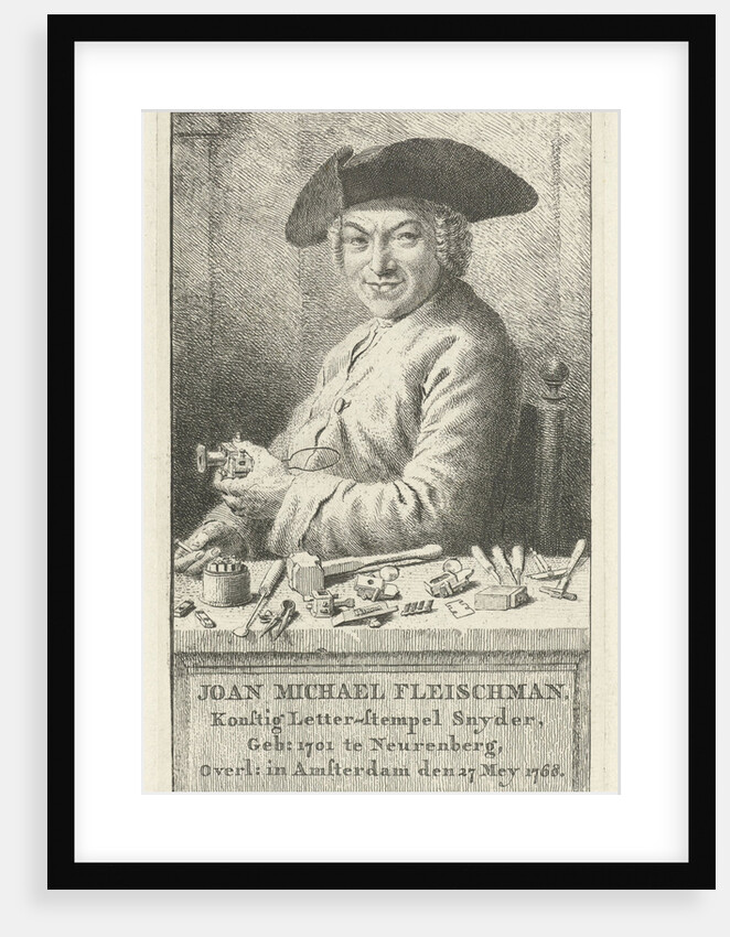 Portrait of Joan Michael Fleischman by Cornelis van Noorde