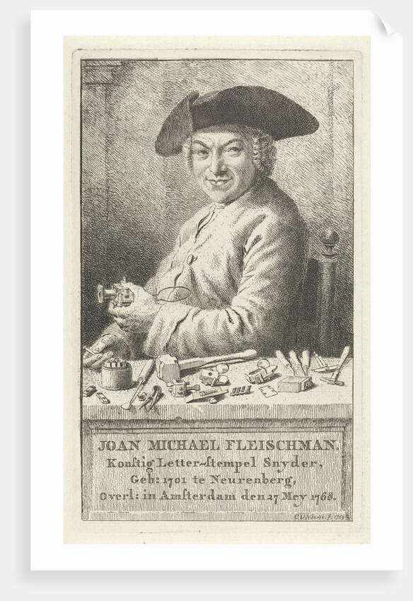 Portrait of Joan Michael Fleischman by Cornelis van Noorde