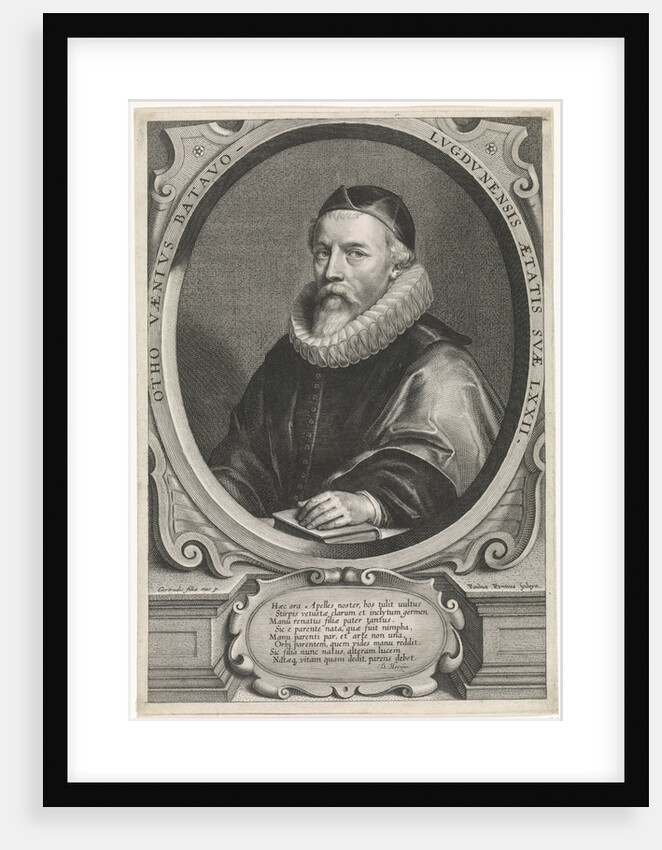 Portrait of the painter Otto van Veen by Daniël Heinsius