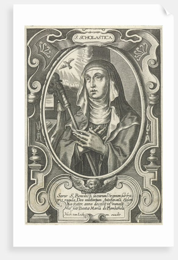 Portrait of H. Scholastica by Michel van Lochom