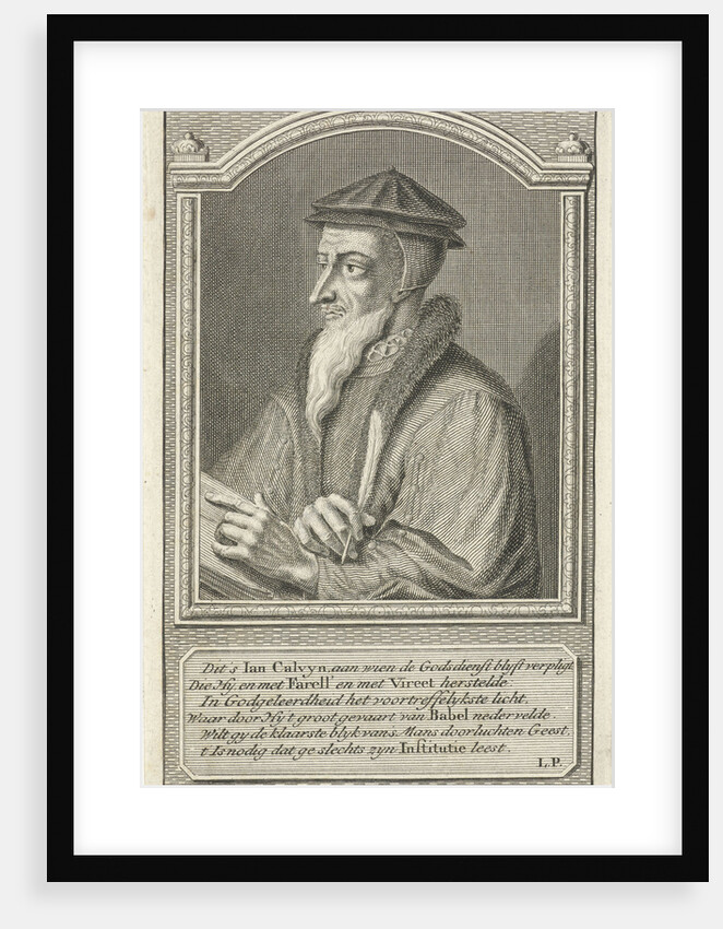 Portrait of Johannes Calvin by Adolf van der Laan