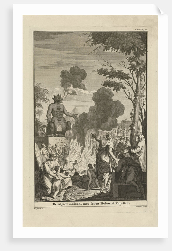 Human sacrifice to the idol Moloch by Jan Lamsvelt