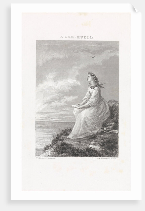 Writing on the beach by J.H. Laarman