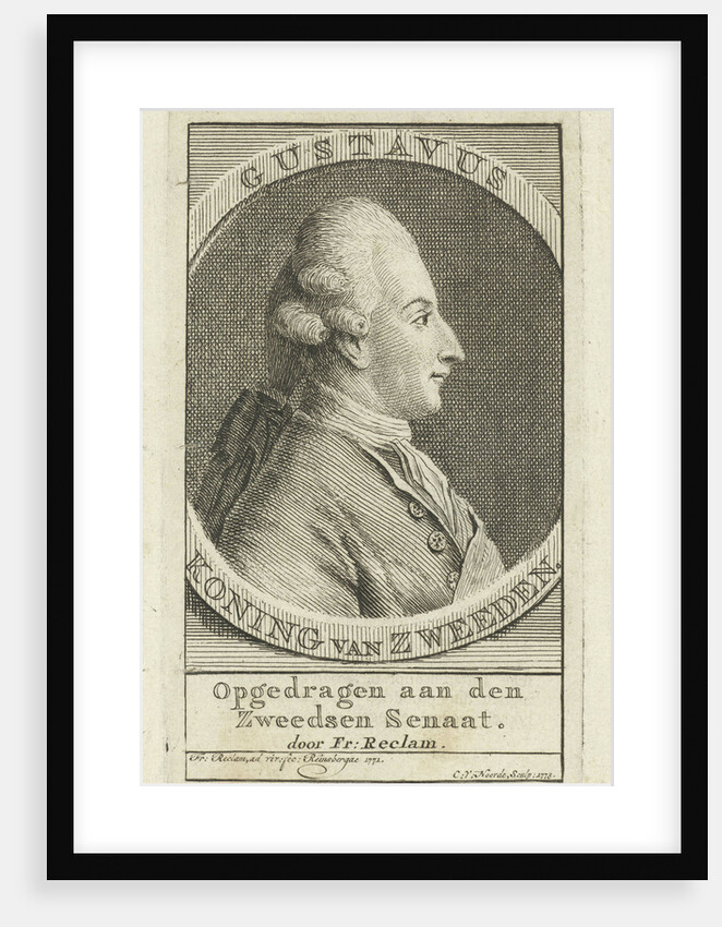 Portrait of King Gustav III of Sweden by Cornelis van Noorde