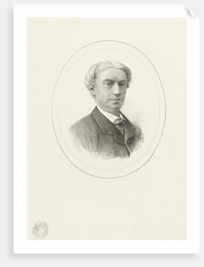 Portrait of Carel Vosmaer by Petrus Johannes Arendzen
