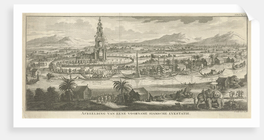 Thai river landscape with corpse station Thailand by Adolf van der Laan