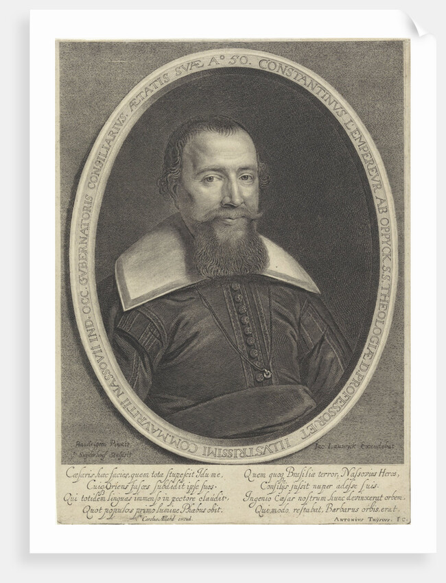 Portrait of Constantijn van Oppyck l'Empereur by Carel Allard