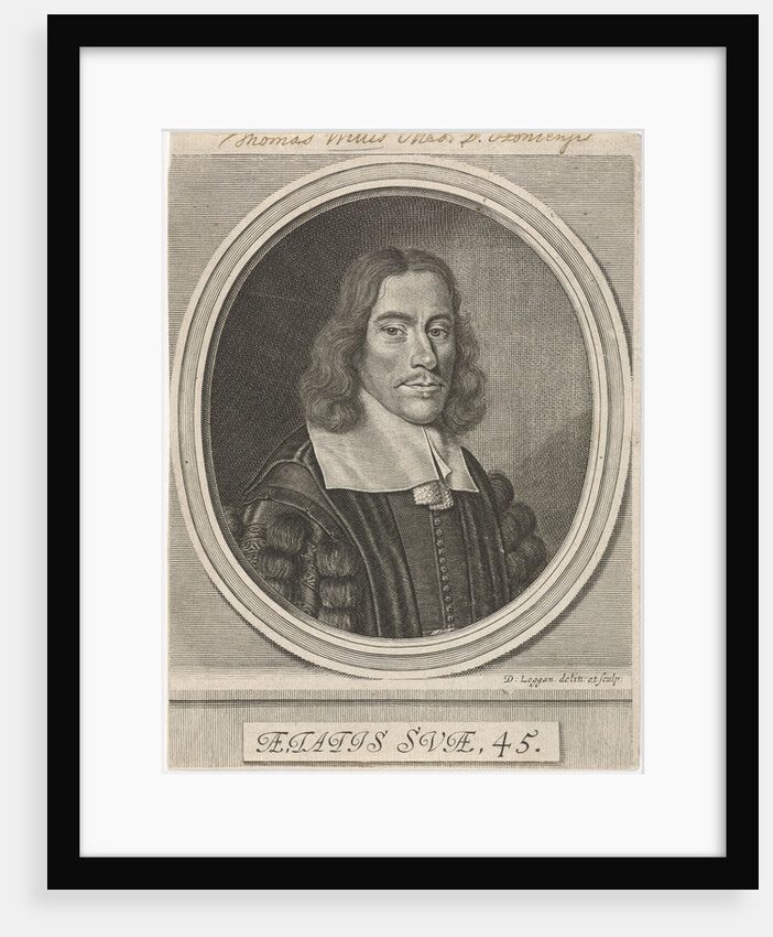 Portrait of Thomas Willis by David Loggan