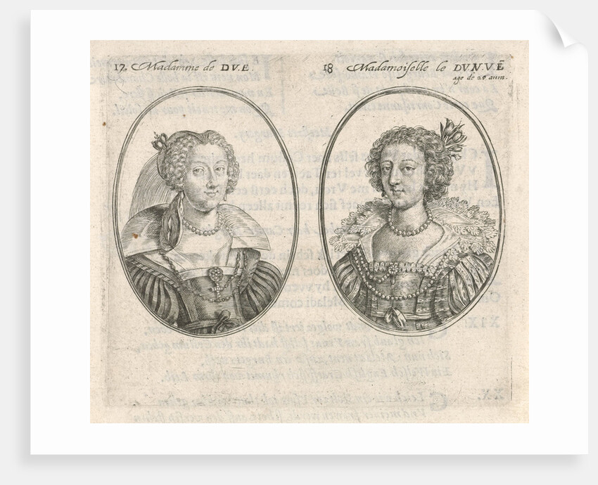 Portraits of two courtesans by Crispijn van de Passe II