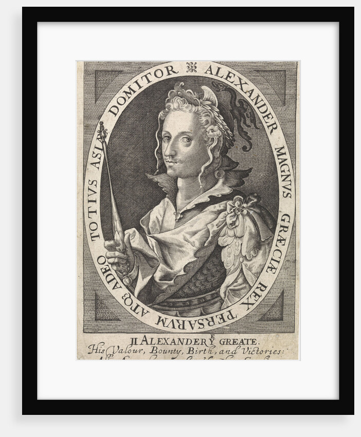 Alexander the Great as one of nine heroes by Willem van de Passe