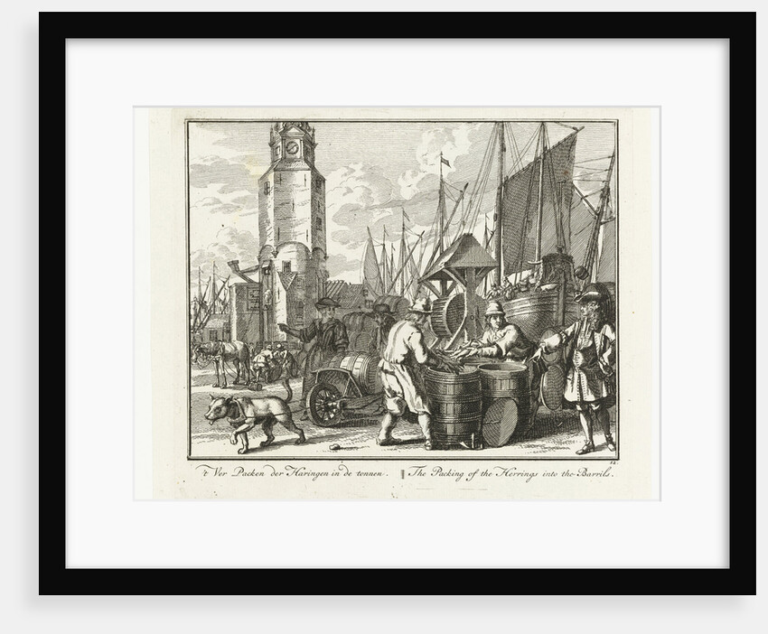 Herring packed in barrels by Pieter Schenk II