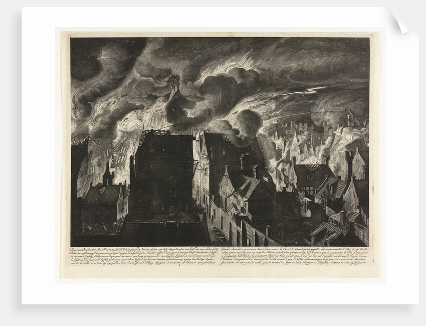 Fire on the Elandsgracht in Amsterdam by Jan Rieuwertsz. II