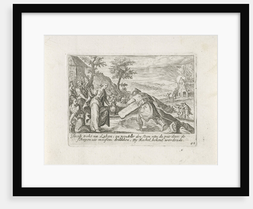 The Meeting of Jacob and Rachel at the well by Ysack Greve