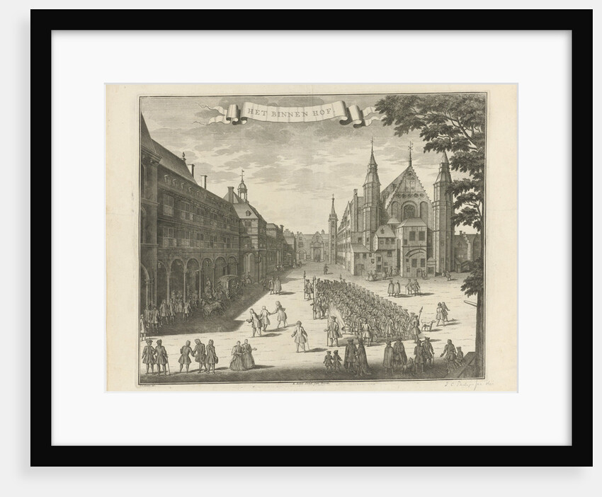 View of the Binnenhof in The Hague The Netherlands by Reinier Boitet