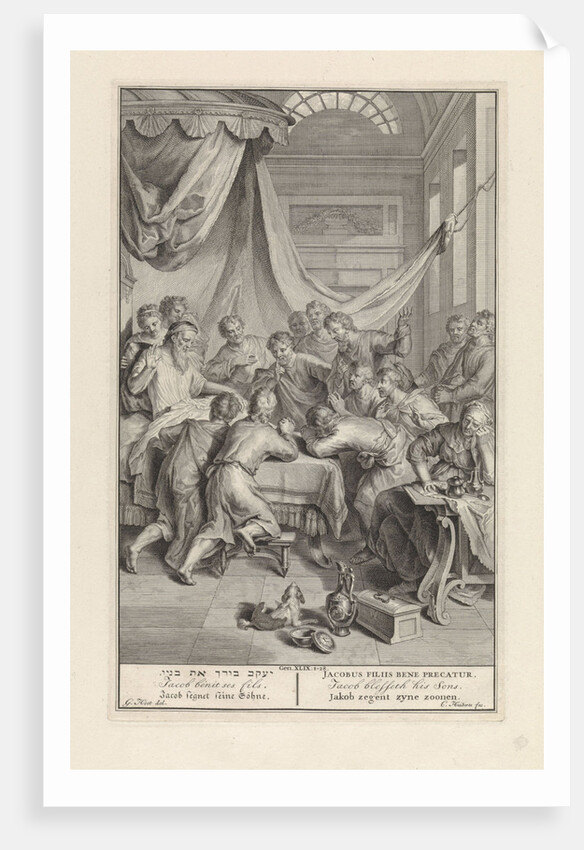Jacob blesses his sons by Cornelis Huyberts