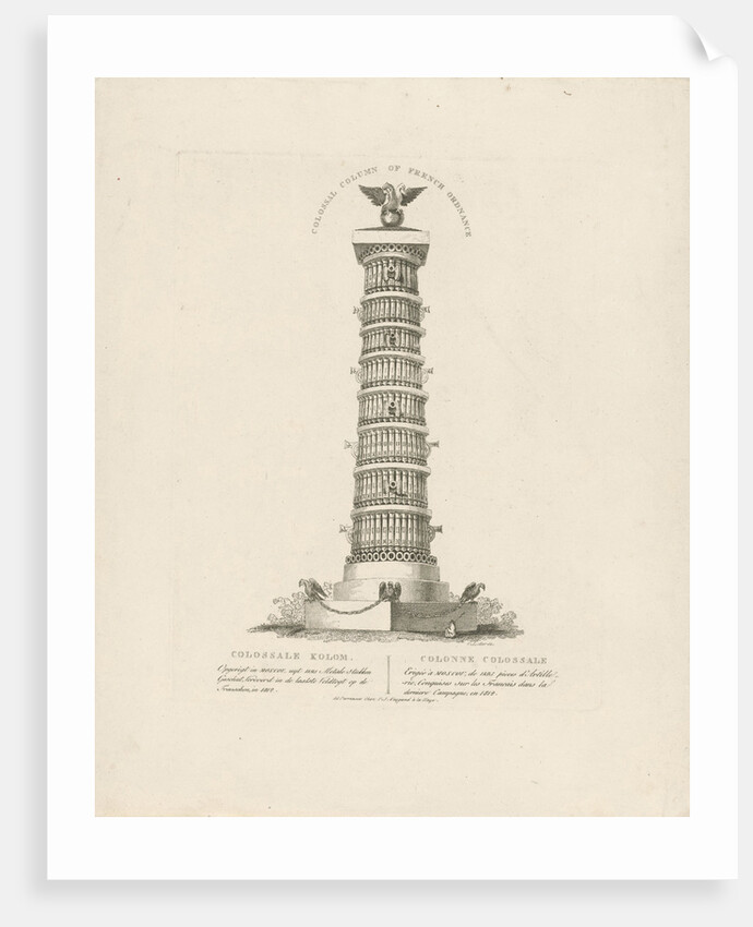 Column in Moscow Russia by François Joseph Weygand