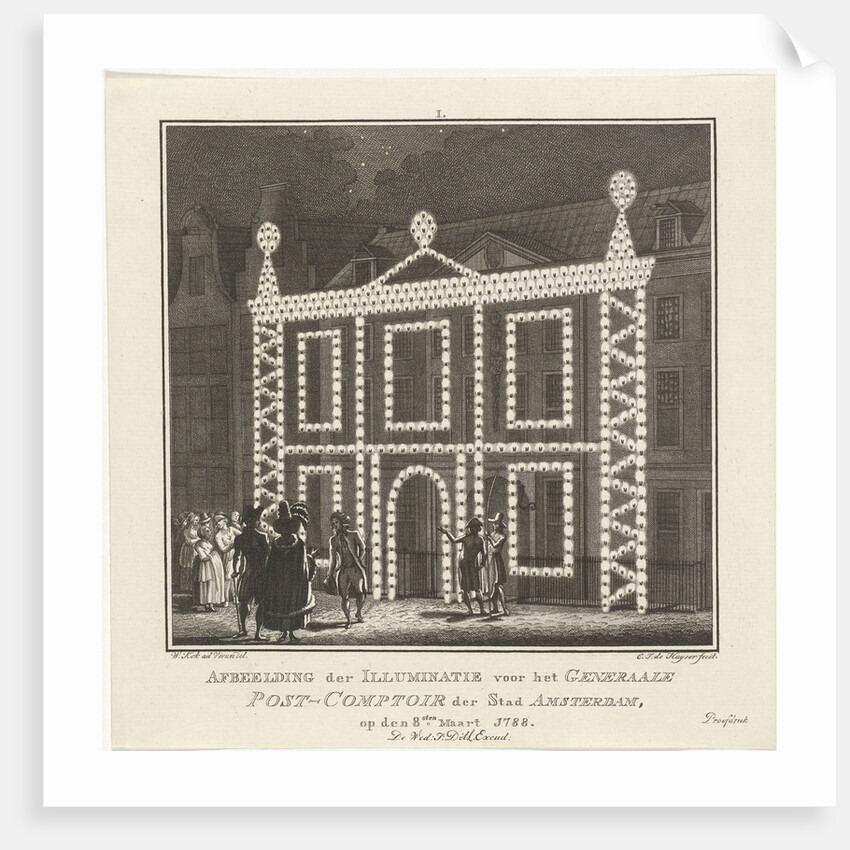 Illumination of the post office in Amsterdam by Jan Dóll