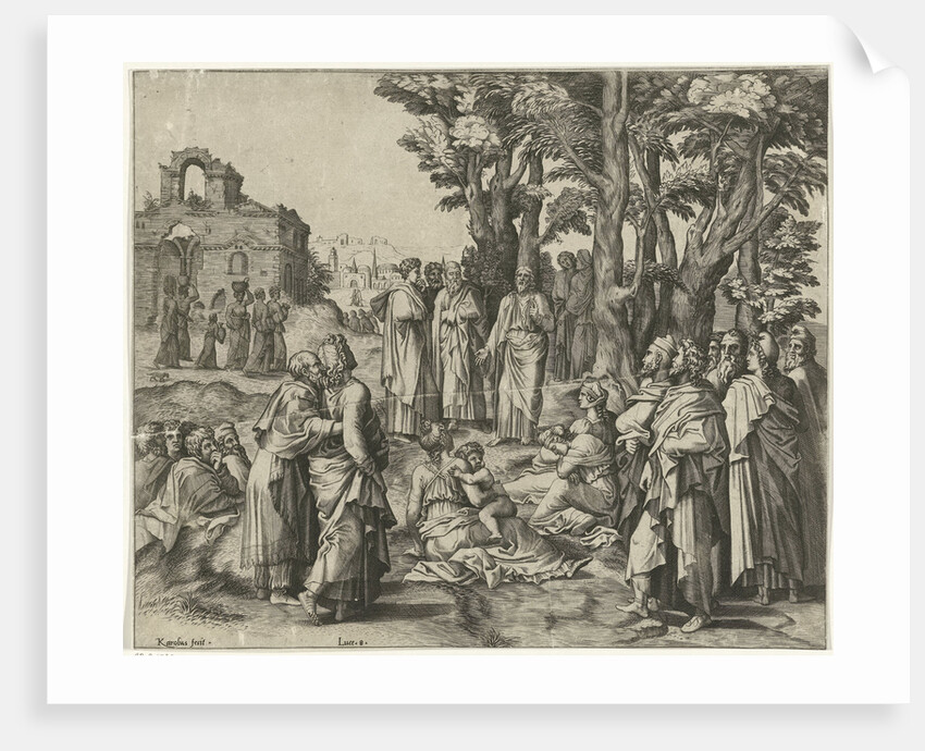 Christ tells the parable of the sower by Lambert Lombard