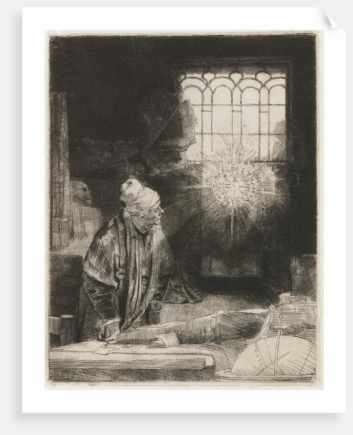 A scholar in his study by Rembrandt Harmensz. van Rijn