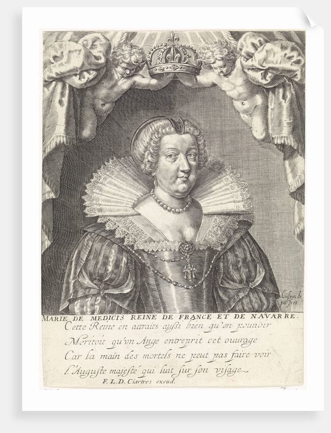 Portrait of Maria de Medici by François Langlois