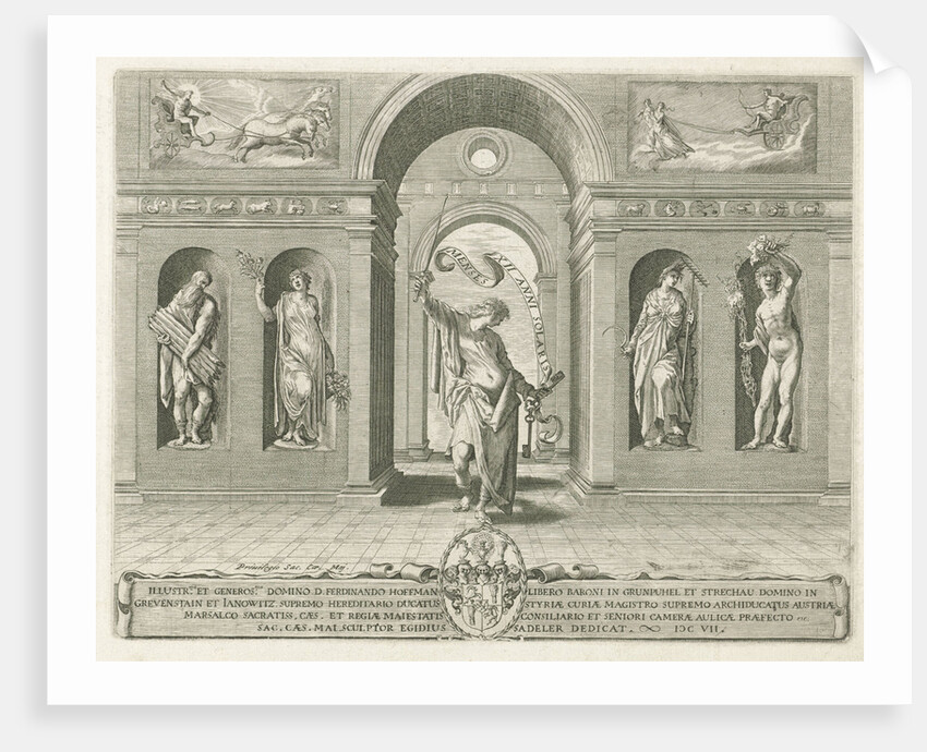 Janus and the four seasons by Anonymous