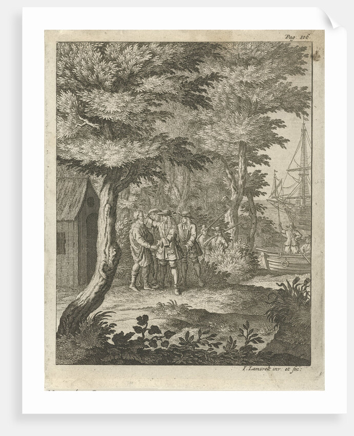 Meeting in a forest by Jan Lamsvelt