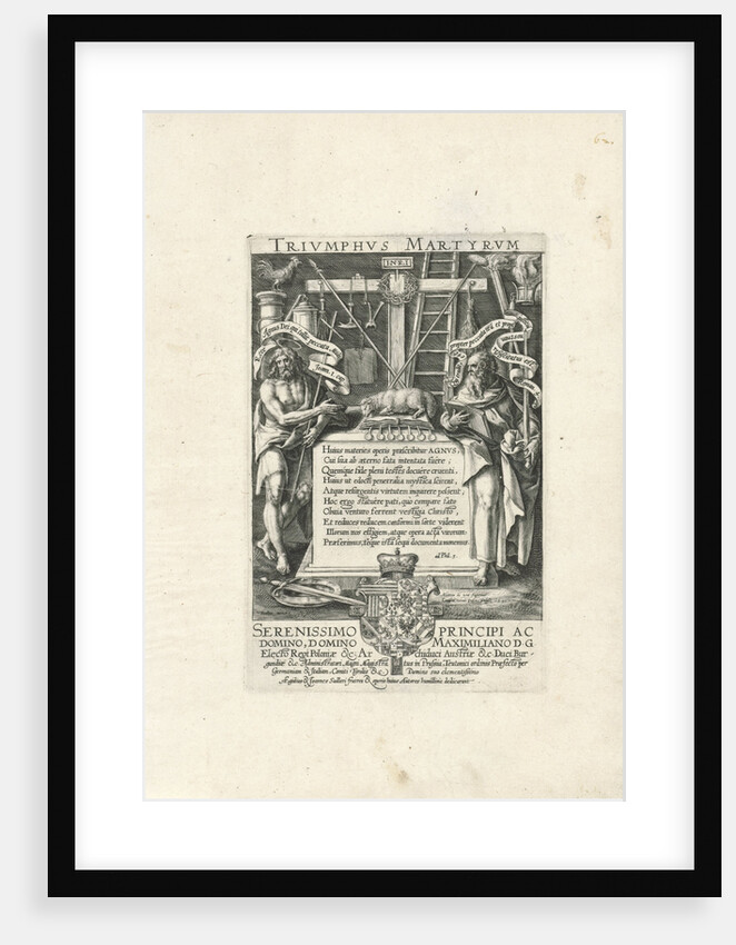 Lamb with book with seven seals by Aegidius Sadeler