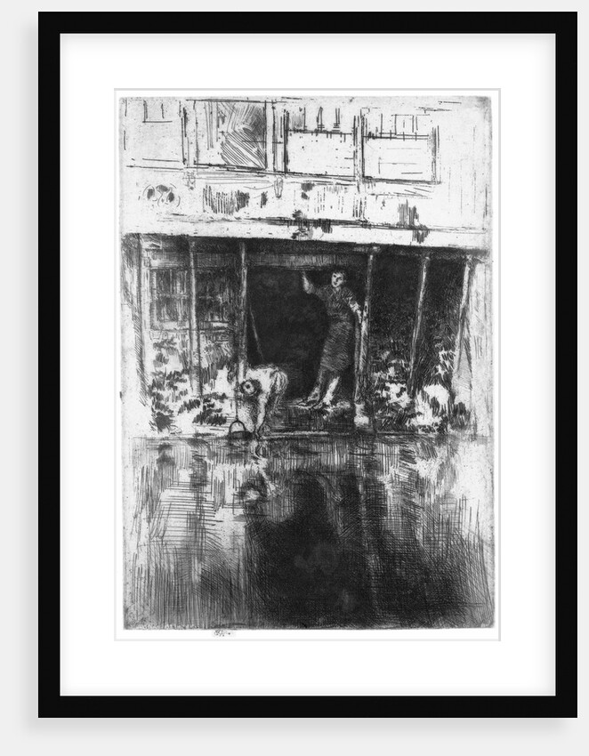 Canal house in Amsterdam by James Abbott McNeill Whistler