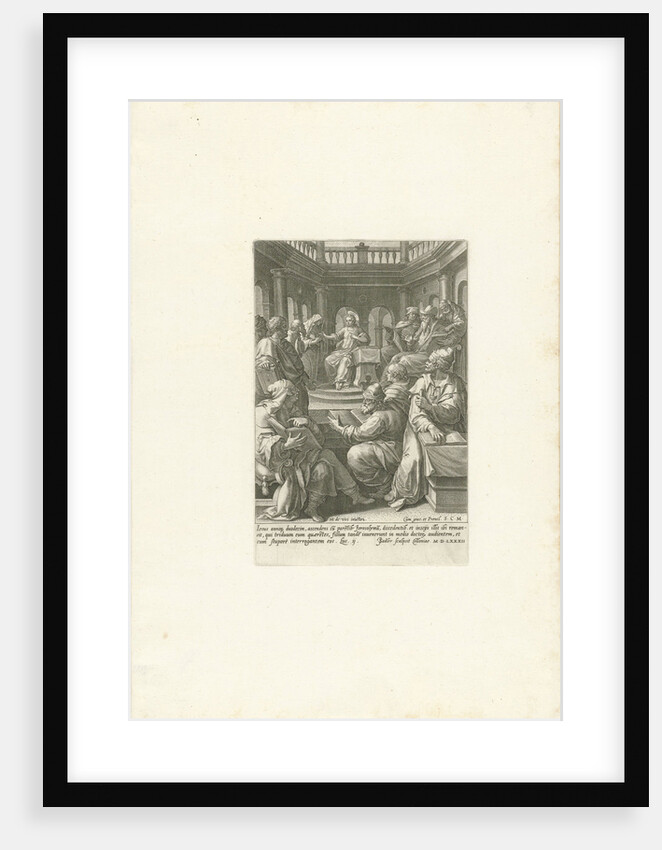 Christ among the teachers by Johann Sadeler I