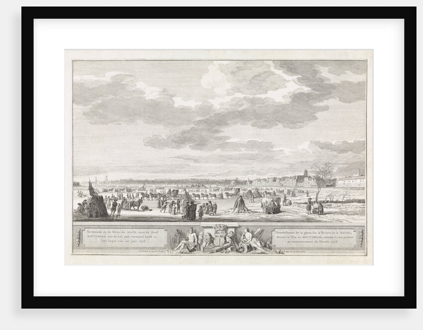 Ice entertainment on the river Meuse by Abraham Bothall & Ary Vis