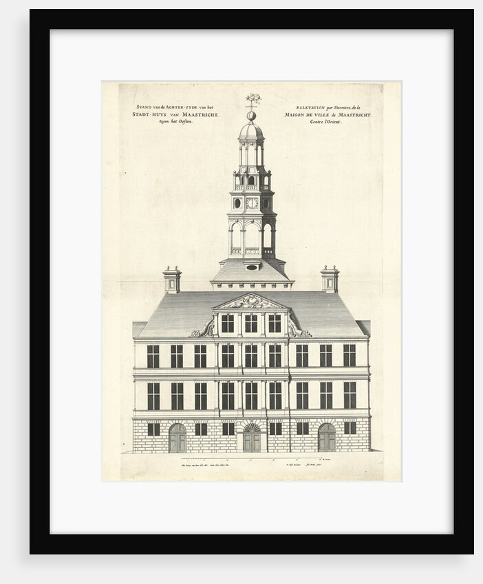 Rear of the Town Hall of Maastricht The Netherlands by Jan Matthysz.