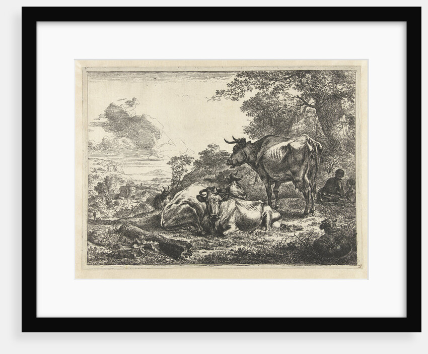 Resting Three cows by Nicolaes Pietersz. Berchem