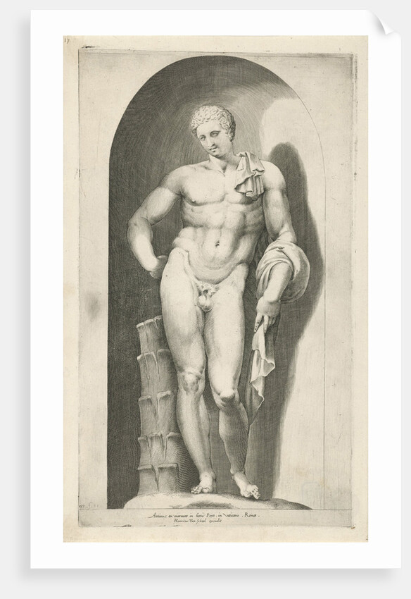 Statue of Antinous by Hendrick van Schoel