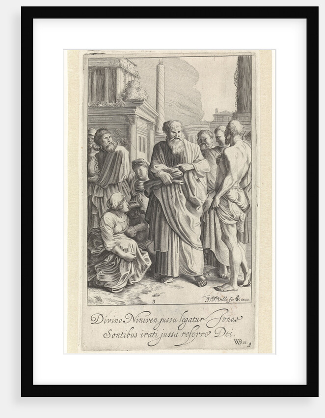 Jonah preached in Nineveh by Claes Jansz. Visscher II