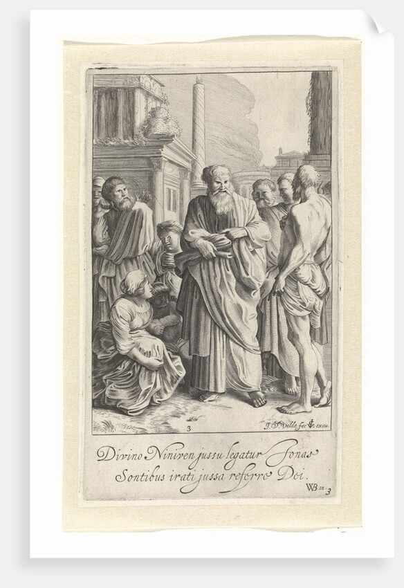 Jonah preached in Nineveh by Claes Jansz. Visscher II