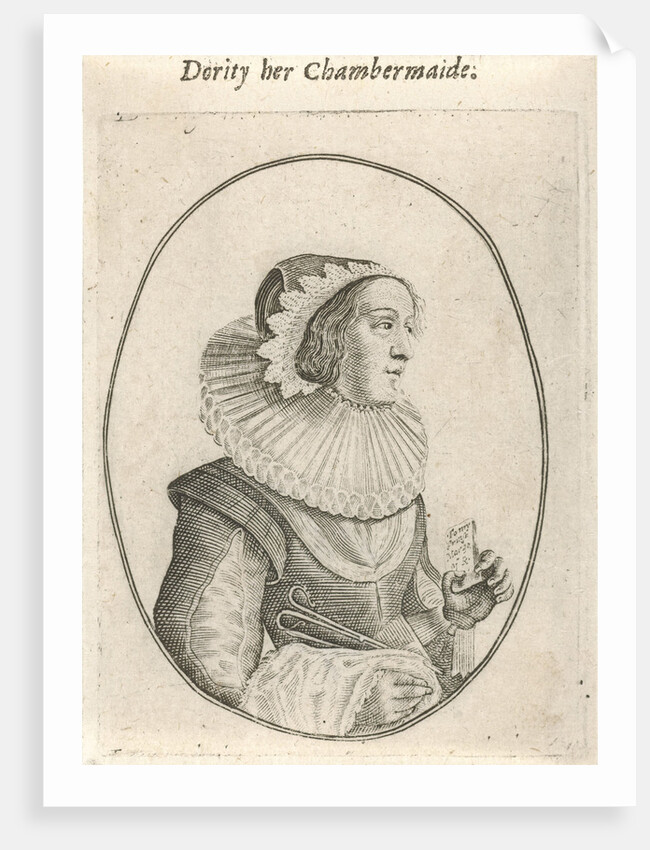Portrait of a chambermaid by Crispijn van de Passe II
