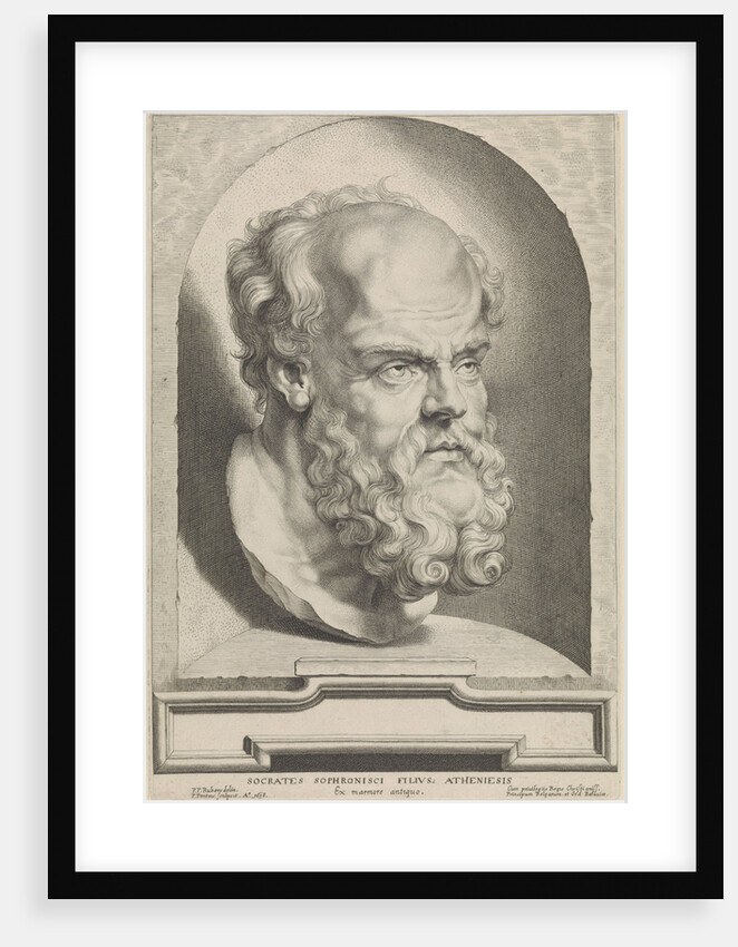 Antique bust of Socrates by Paulus Pontius