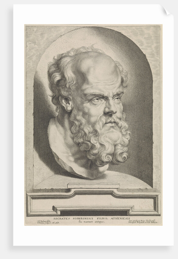 Antique bust of Socrates by Paulus Pontius