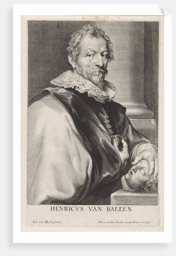 Portrait of the painter Hendrik van Balen (I) by Martinus van den Enden
