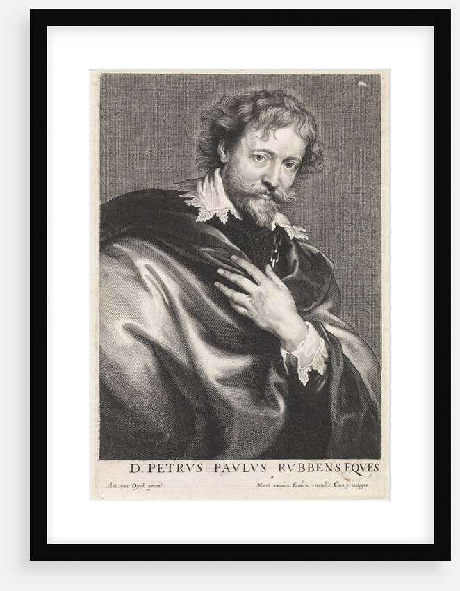 Portrait of the Painter Peter Paul Rubens by Martinus van den Enden