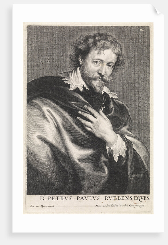 Portrait of the Painter Peter Paul Rubens by Martinus van den Enden