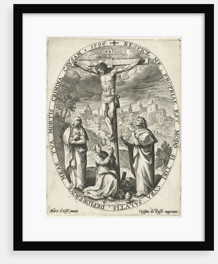 Christ on the cross by Crispijn van de Passe I